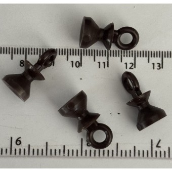 Button Slides - Brown - 45c each